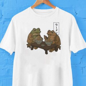 Frog And Toad Eating Noodle Shirt