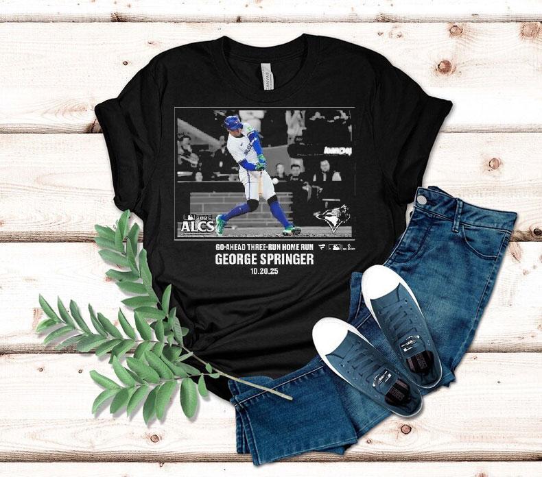 George Springer Toronto Blue Jays 2025 American League Champions Moments Shirt George Springer Toronto Blue Jays 2025 American League Champions Moments Shirt