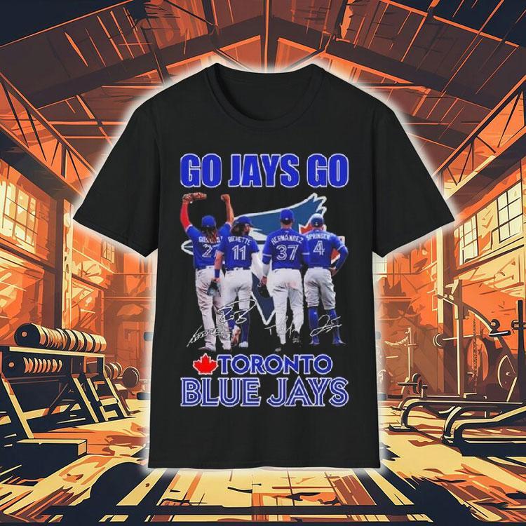 Go Jays Go Toronto Blue Jays Signatures 2025 Shirt Go Jays Go Toronto Blue Jays Signatures 2025 Shirt