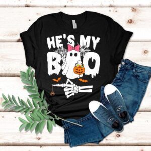 He S My Boo Matching Halloween Couples She S My Boo Tshirt