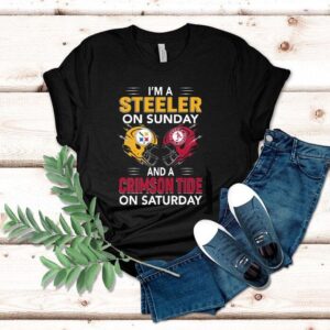 I’m A Pittsburgh Slers On Sunday And A Alabama Crimson Tide On Saturday Shirt