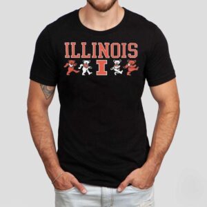 Illinois Fighting Illini X Grateful Dead Mascot Bears 2025 Shirt