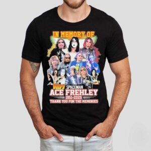 In Memory Of Spaceman Ace Frehley 1951-2025 Thank You For The Memories Signature Shirt