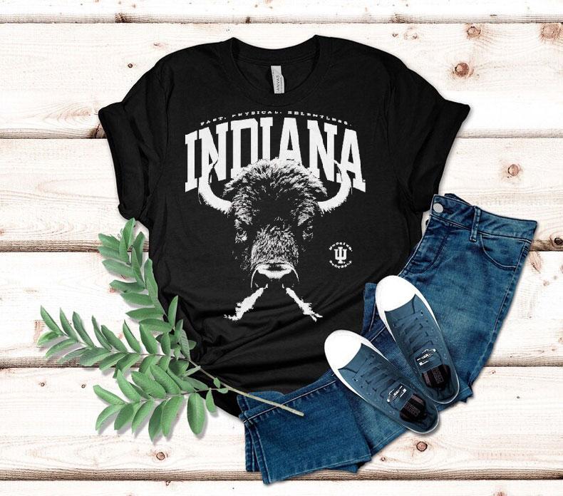 Indiana Hoosiers Fast Physical Relentless Bison Mascot Shirt Indiana Hoosiers Fast Physical Relentless Bison Mascot Shirt