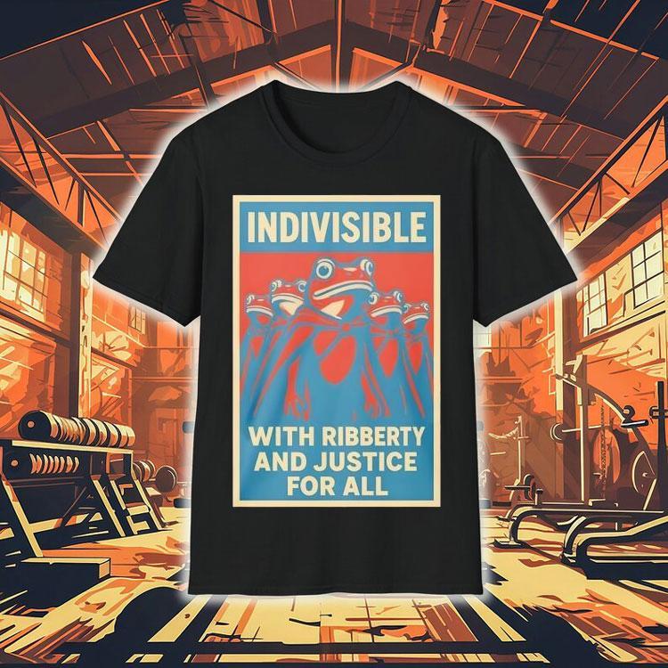 Indivisible With Ribberty And Justice For All Portland Frog Shirt Indivisible With Ribberty And Justice For All Portland Frog Shirt