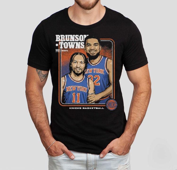 Jalen Brunson Karl-anthony Towns New York Knicks Step Brothers Shirt Jalen Brunson Karl-anthony Towns New York Knicks Step Brothers Shirt