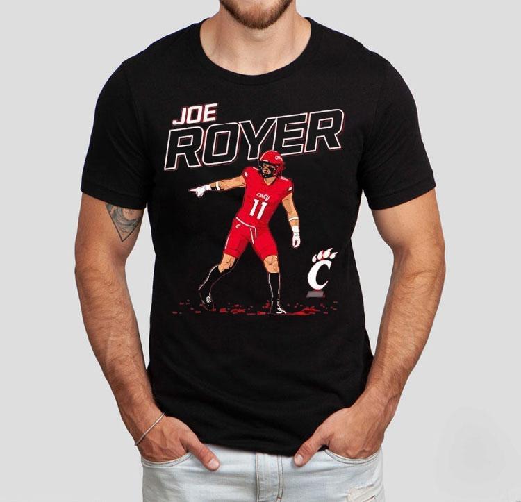 Joe Royer Cincinnati Bearcats Football Nil Shirt Joe Royer Cincinnati Bearcats Football Nil Shirt