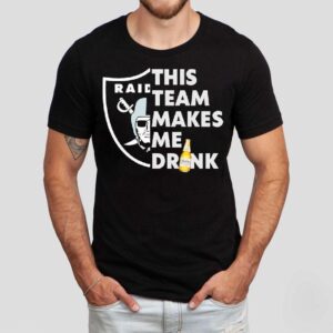 Las Vegas Raiders Logo This Team Makes Me Drink Beer Shirt Las Vegas Raiders Logo This Team Makes Me Drink Beer Shirt