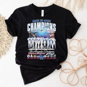 Los Angeles Dodgers Back To Back Champions Players Walking 1955-2025 Shirt