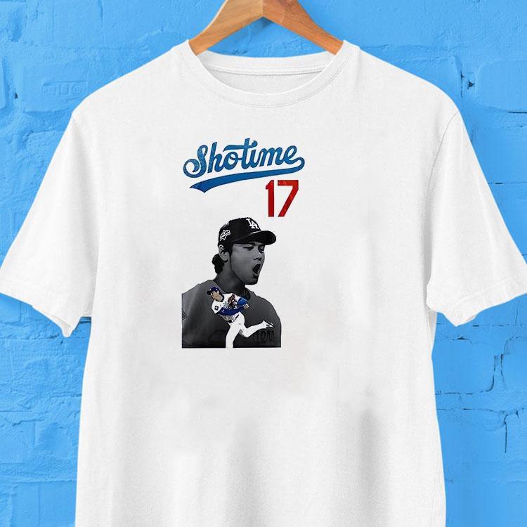 Los Angeles Dodgers Shohei Ohtani Shotime Mvp Performances Pose Shirt Los Angeles Dodgers Shohei Ohtani Shotime Mvp Performances Pose Shirt