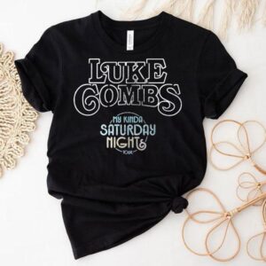 Luke Combs My Kinda Saturday Night Tour Skull Neon Shirt