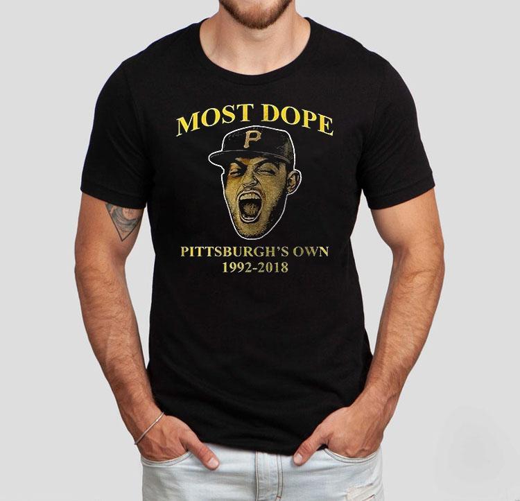 Mac Miller X Pittsburgh Pirates Most Dope 2025 Graphic Shirt Mac Miller X Pittsburgh Pirates Most Dope 2025 Graphic Shirt