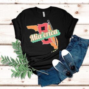 Mia Erica Map Of Dominica Tshirt