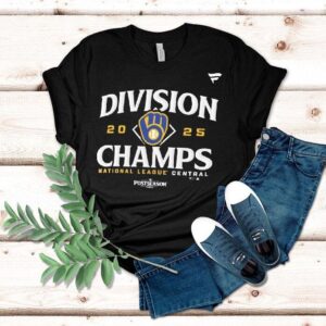 Milwaukee Brewers 2025 Nl Central Division Champions Locker Room Shirt Milwaukee Brewers 2025 Nl Central Division Champions Locker Room Shirt