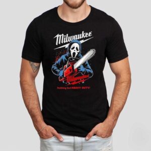 Milwaukee Tools Ghost Face With Chainsaw Halloween Shirt