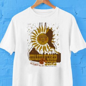 Mumford Sons 2025 Buffalo, Ny Guitar Sun Shirt