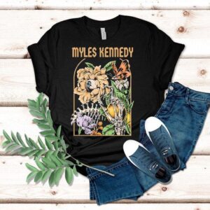Myles Kennedy Flowers Skeleton Hand Eye Shirt