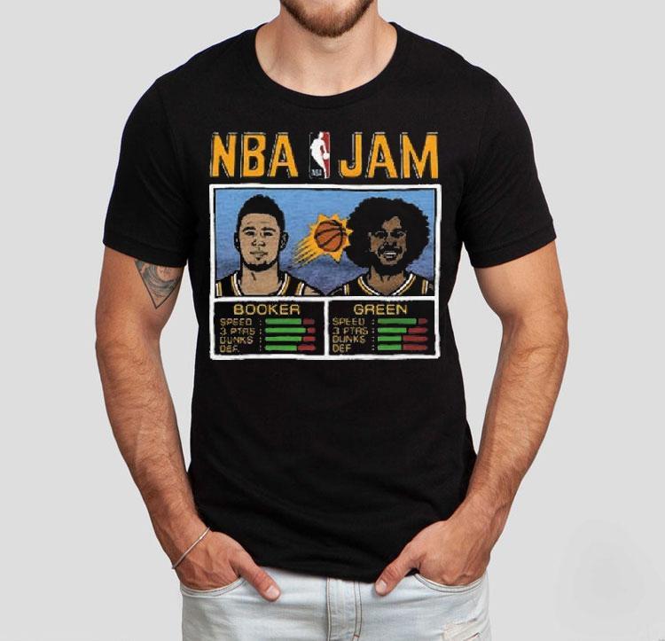 Nba Jam Suns Booker And Green Shirt Nba Jam Suns Booker And Green Shirt