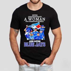 Never Underestimate A Woman Who Understands Baseball And Loves Toronto Blue Jays Shirt Never Underestimate A Woman Who Understands Baseball And Loves Toronto Blue Jays Shirt