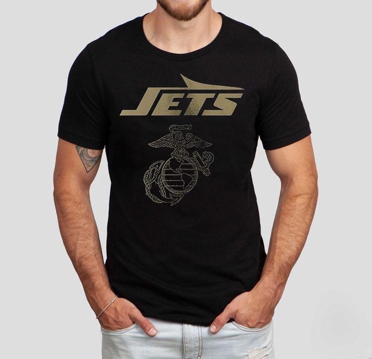 New York Jets X United States Marine Corps First In Last Out Shirt New York Jets X United States Marine Corps First In Last Out Shirt