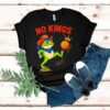 No Kings Portland Frog Kicking Protest Cartoon Shirt
