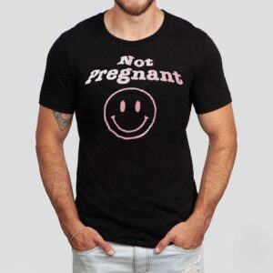 Not Pregnant Smile Emoji Shirt