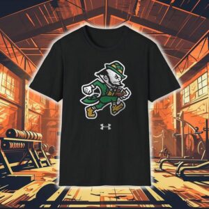 Notre Dame Fighting Irish Leprechaun Tech Stretch Mascot Shirt