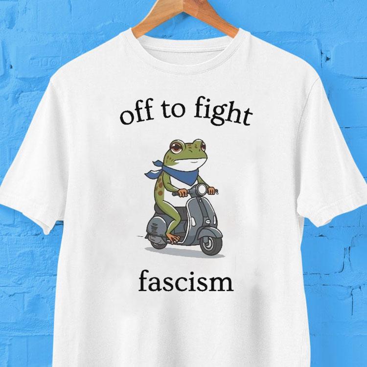 Off To Fight Fascism Protest Portland Frog Abolish Ice Shirt Off To Fight Fascism Protest Portland Frog Abolish Ice Shirt