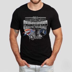 Oklahoma City Thunder Vs Minnesota Timberwolves Matchup Nba 2025 Western Conference Finals Lightning Shirt Oklahoma City Thunder Vs Minnesota Timberwolves Matchup Nba 2025 Western Conference Finals Lightning Shirt