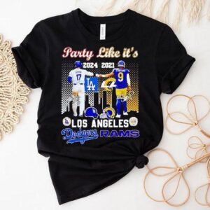 Party Like It’s Shohei Ohtani Los Angeles Dodgers And Matthew Stafford Los Angeles Rams Signatures Shirt