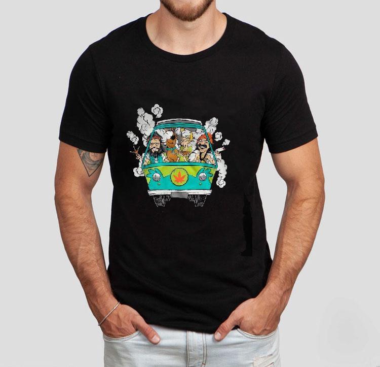 Peace Car Scooby Doo And Hippie Old Man Smoking Weed Shirts Peace Car Scooby Doo And Hippie Old Man Smoking Weed Shirts