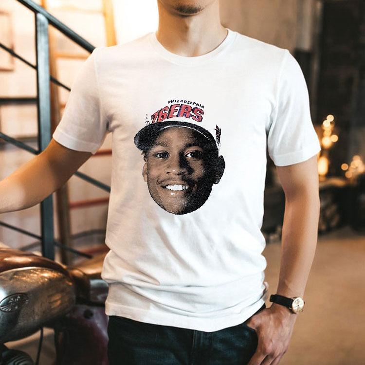 Philadelphia 76ers Allen Iverson 3 Portrait Vintage Signature Shirt Philadelphia 76ers Allen Iverson 3 Portrait Vintage Signature Shirt