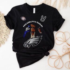 Philadelphia Eagles Super Bowl X Bad Bunny Benito Portrait Art Signature Shirt Philadelphia Eagles Super Bowl X Bad Bunny Benito Portrait Art Signature Shirt