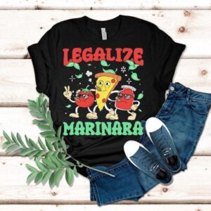 Pizza And Tomato Legalize Marinara Shirt