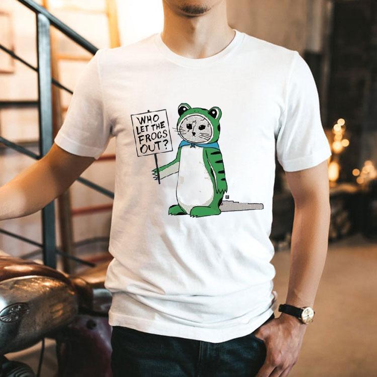 Portland Frog Cat Who Let The Frogs Out Shirt Portland Frog Cat Who Let The Frogs Out Shirt