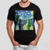 Portland Frog Starry Night Van Gogh Shirt