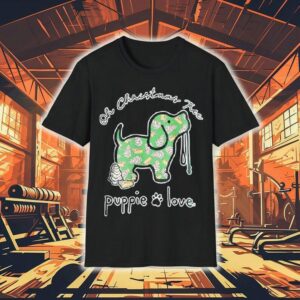 Puppie Love Oh Christmas Tree Tree Cake Pup Tshirt