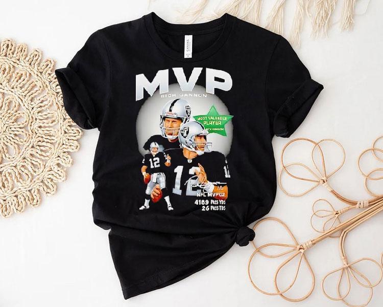 Rich Gannon Nfl Mvp Las Vegas Raiders Football Signature Shirt Rich Gannon Nfl Mvp Las Vegas Raiders Football Signature Shirt