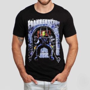 Rock Rebel Universal Monsters Frankenstein Chair Shirt