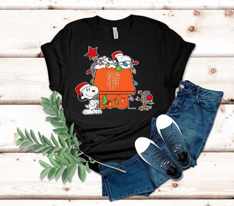 San Francisco Giants Christmas Snoopy Doghouse Shirt San Francisco Giants Christmas Snoopy Doghouse Shirt