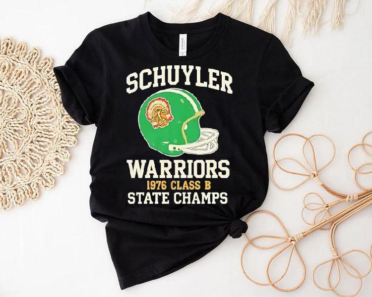 Schuyler Warriors State Champs 1976 Class B Shirt Schuyler Warriors State Champs 1976 Class B Shirt