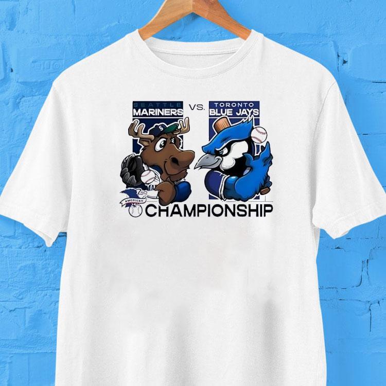 Seattle Mariners Vs Toronto Blue Jays League Championship Series Mascot 2025 Mlb Shirt Seattle Mariners Vs Toronto Blue Jays League Championship Series Mascot 2025 Mlb Shirt