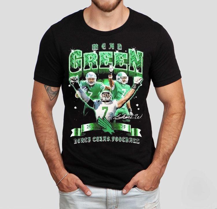 Shane Whitter North Texas Mean Green Football Ncaa Retro 90s Signature Shirt Shane Whitter North Texas Mean Green Football Ncaa Retro 90s Signature Shirt