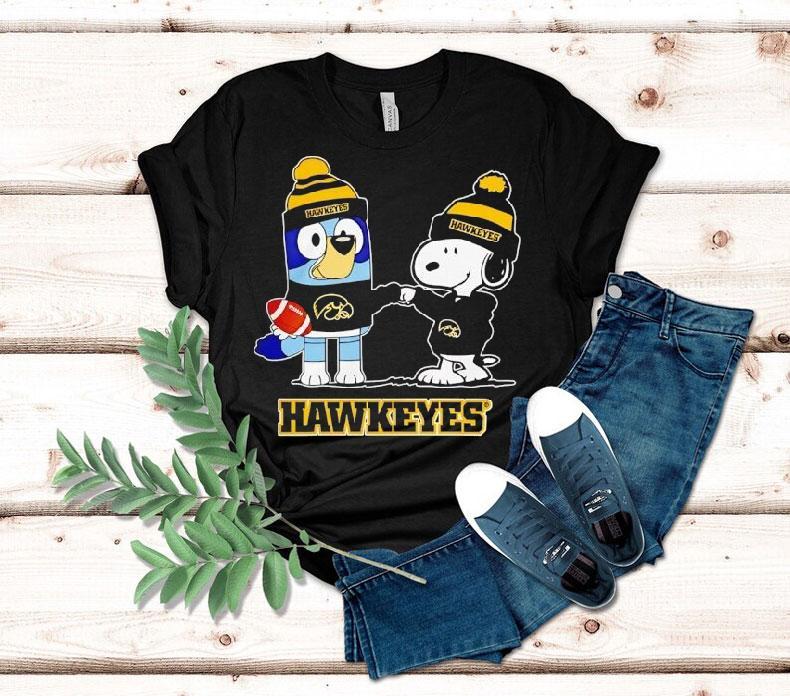 Snoopy And Friend Iowa Hawkeyes Football Christmas Shirt Snoopy And Friend Iowa Hawkeyes Football Christmas Shirt