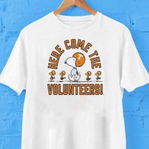 Snoopy And Woodstock Here Come The Tennessee Volunrs Gameday Shirt