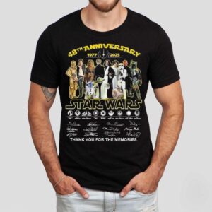 Star Wars 48th Anniversary Thank You For Memories Signatures Shirt Star Wars 48th Anniversary Thank You For Memories Signatures Shirt