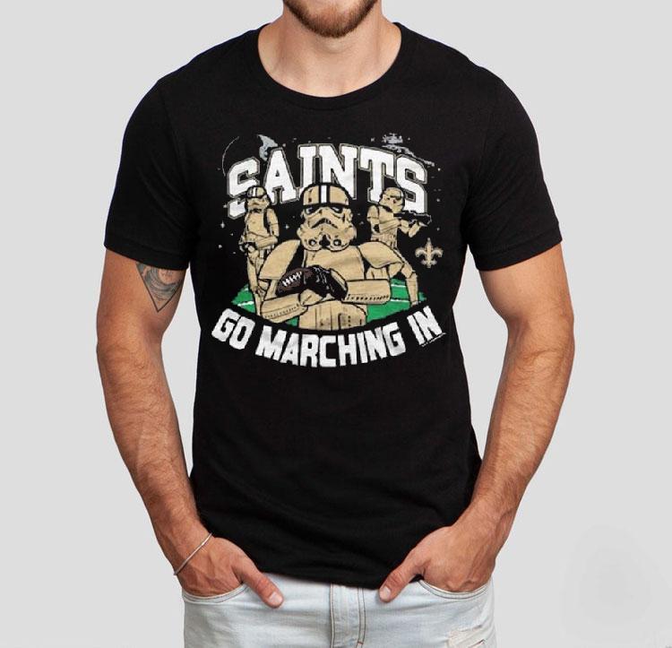 Star Wars Dark Side X New Orleans Saints Go Marching In Shirt Star Wars Dark Side X New Orleans Saints Go Marching In Shirt