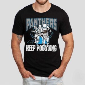 Star Wars X Carolina Panthers Keep Pounding Dark Side Shirt Star Wars X Carolina Panthers Keep Pounding Dark Side Shirt