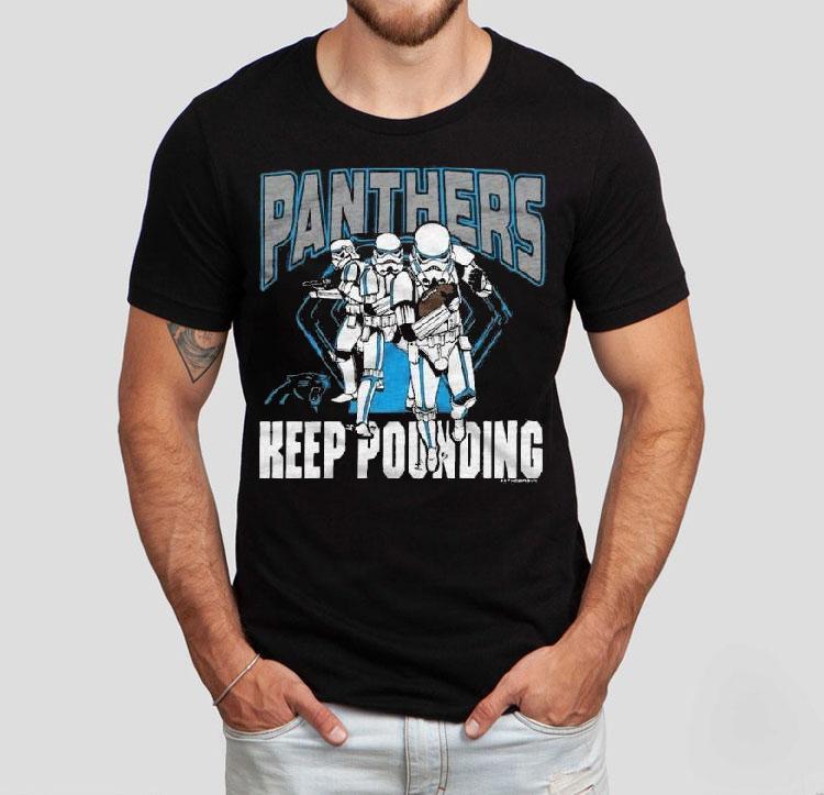 Star Wars X Carolina Panthers Keep Pounding Dark Side Shirt Star Wars X Carolina Panthers Keep Pounding Dark Side Shirt