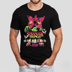 Stranger Things Press Start Flower Monster Shirt